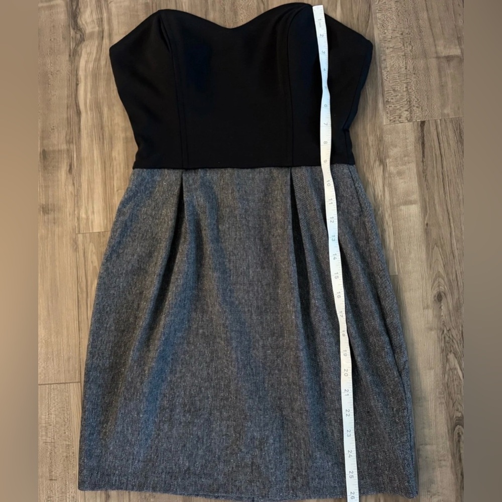 GUESS Sweetheart Strapless Dress M Black/Gray Sparkle Back Zipper Cocktail Dress - Picture 11 of 14